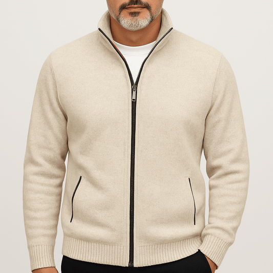 Lovestylo | Hoge Kraag Rits Cardigan