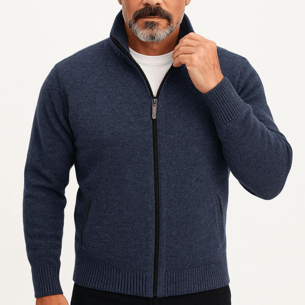 Lovestylo | Hoge Kraag Rits Cardigan
