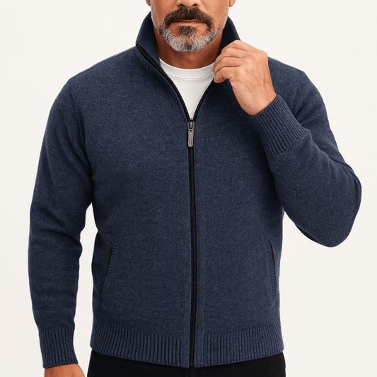 Lovestylo | Hoge Kraag Rits Cardigan