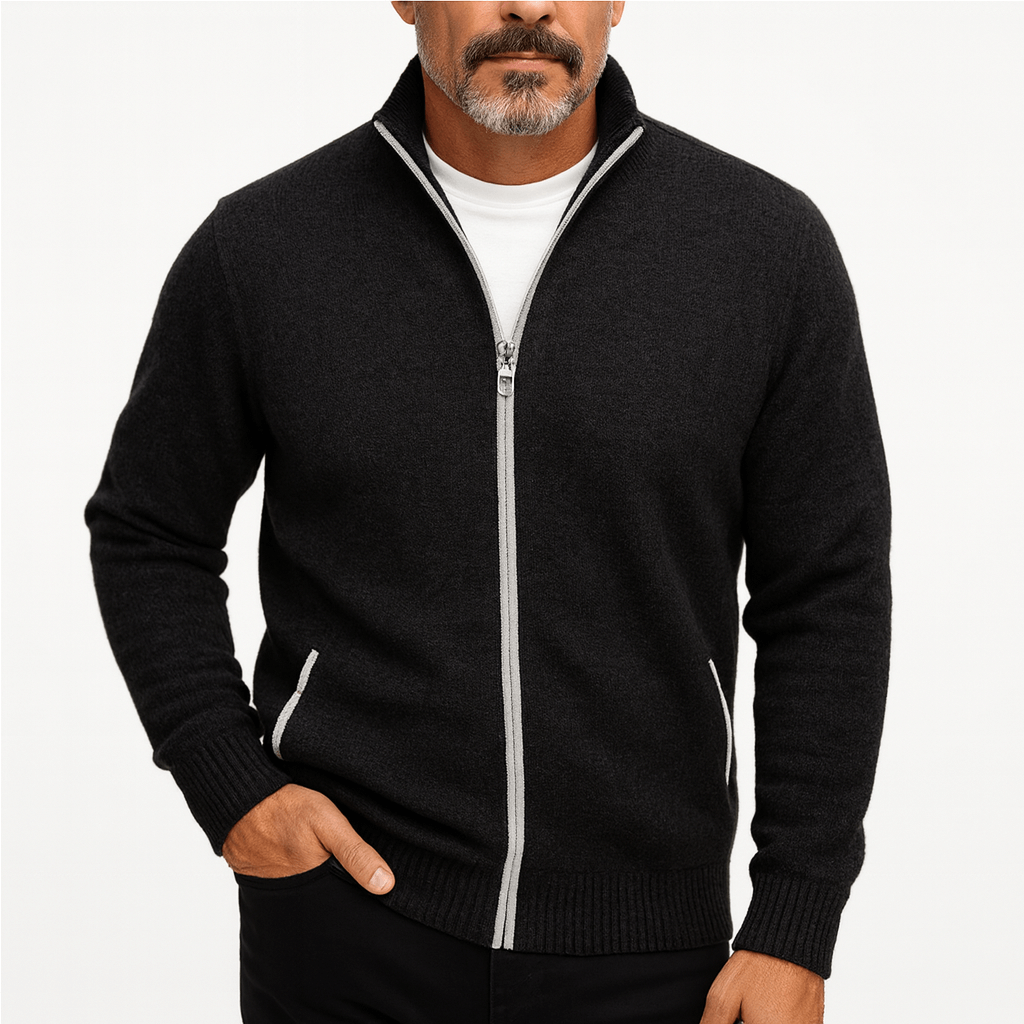 Lovestylo | Hoge Kraag Rits Cardigan