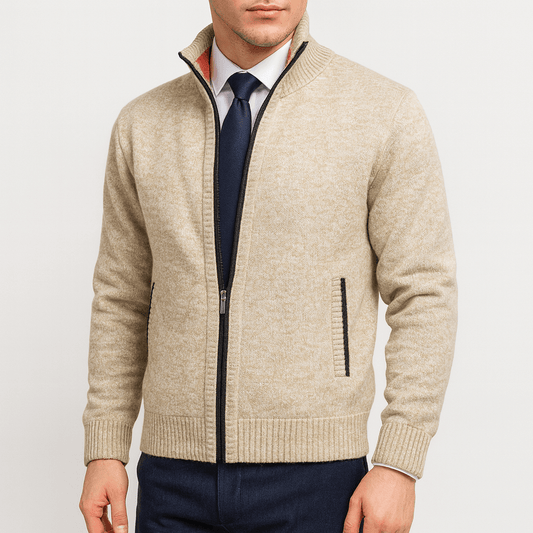 Lovestylo | Zip-Up Cardigan met Staande Kraag