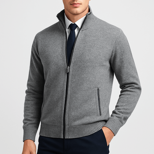 Lovestylo | Zip-Up Cardigan met Staande Kraag