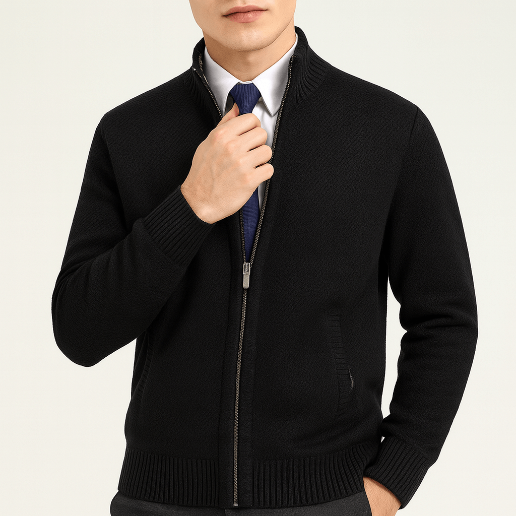 Lovestylo | Zip-Up Cardigan met Staande Kraag