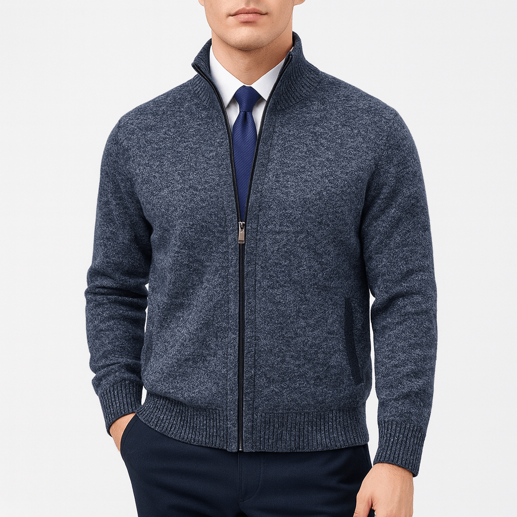 Lovestylo | Zip-Up Cardigan met Staande Kraag