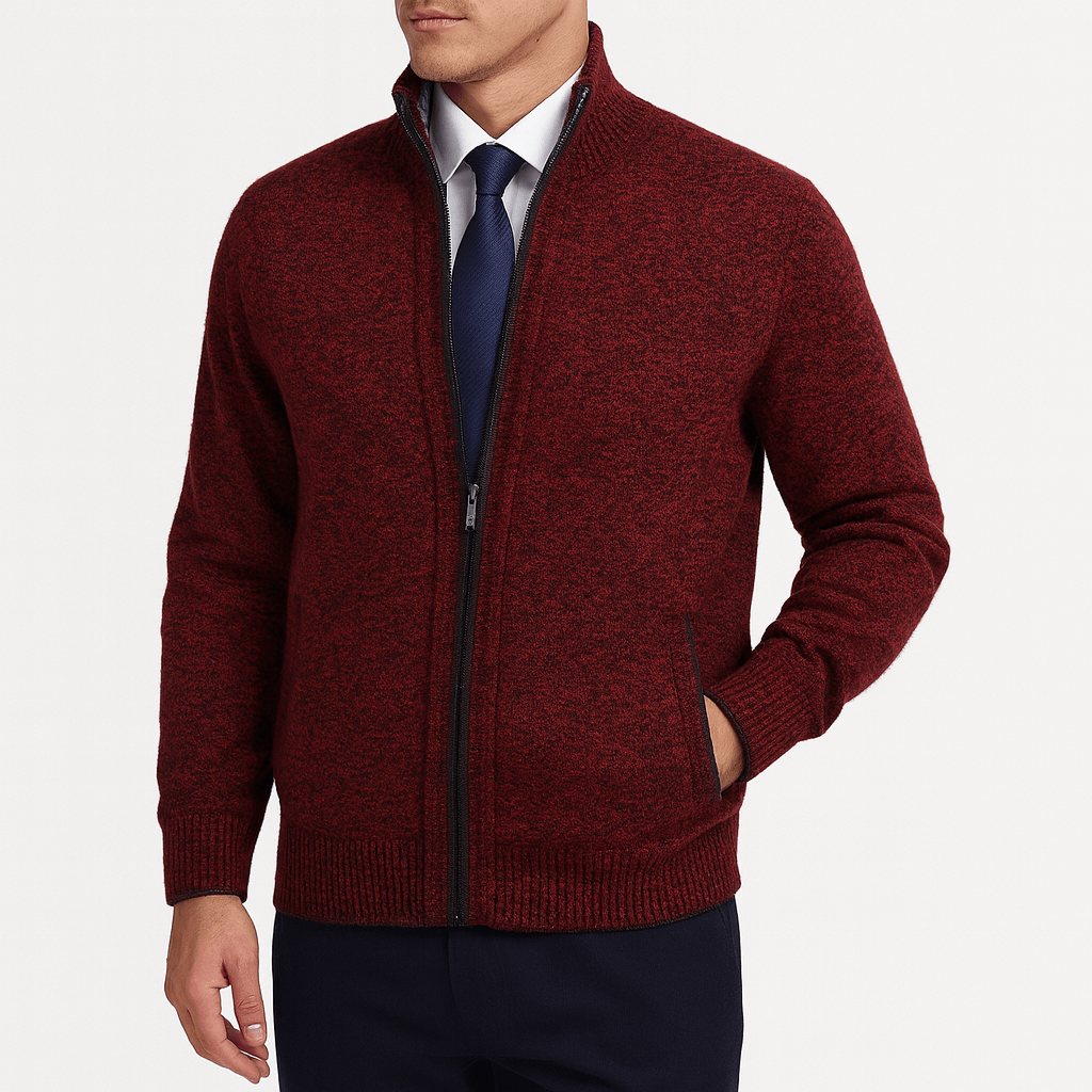 Lovestylo | Zip-Up Cardigan met Staande Kraag